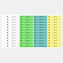 Cute Ladybug Kids Name Kids' Labels