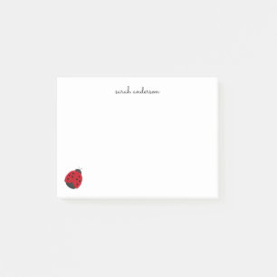 Cute Ladybug Kids Personalized Post-it Notes