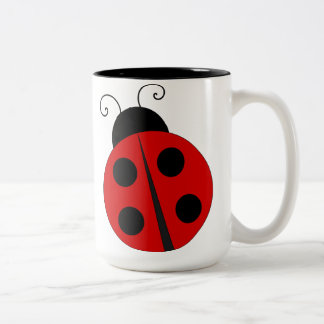 CUTE LADYBUG LIFE Two-Tone COFFEE MUG