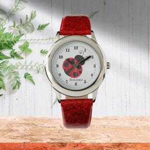 cute ladybug lover add name  watch