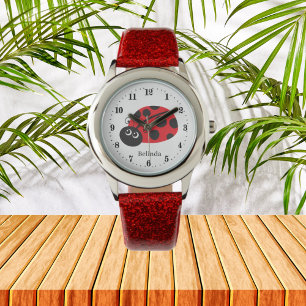 cute ladybug lover add name  watch