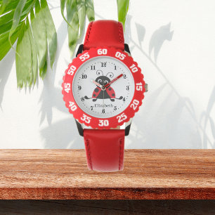 cute ladybug lover add name  watch