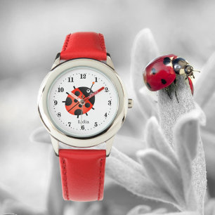 cute ladybug lover add name  watch