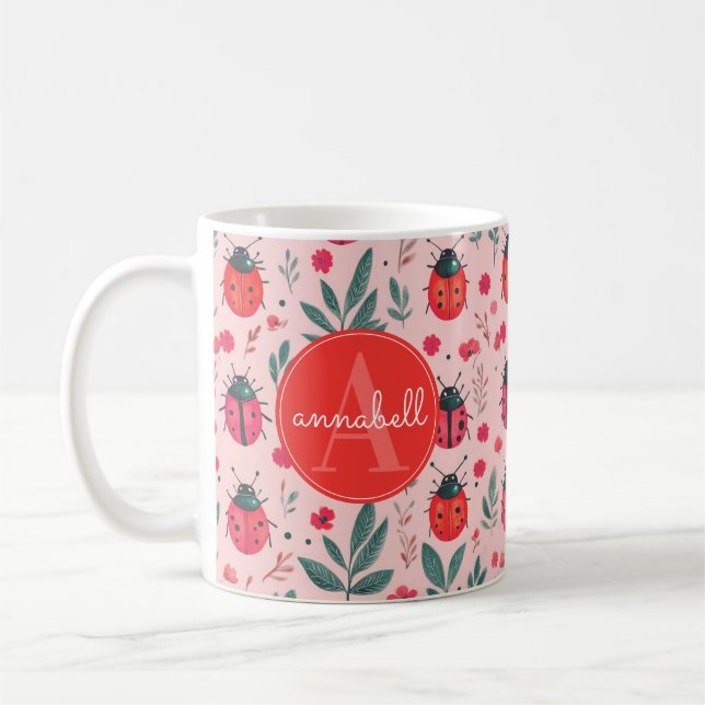 Cute Ladybug Mugs (Left)