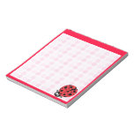 Cute Ladybug Notepad at Zazzle