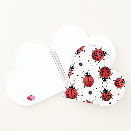 Cute Ladybug Pattern Notebook