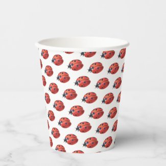 Cute Ladybug Pattern Paper Plates