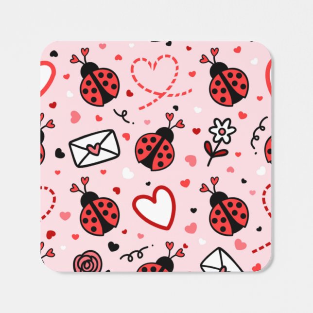 Cute Ladybug Pattern Stickers Roll (Single)