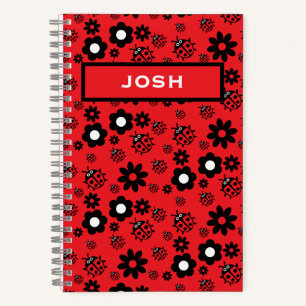 Cute ladybug Patterned Notebook