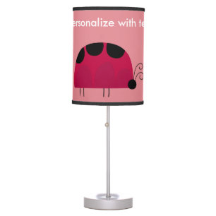 Cute Ladybug Personalized Table Lamp