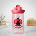 Cute Ladybug Personalized Water Bottle for kid<br><div class="desc">This cute personalized water bottle is great for baby shower or birthday gift. With the ladybug and personalized name in the front and the back. If the name is too long or too short to fit in the banner, please go to Edit Using Design Tool to adjust the banner's length....</div>