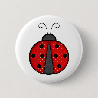 Cute Ladybug Pinback Button