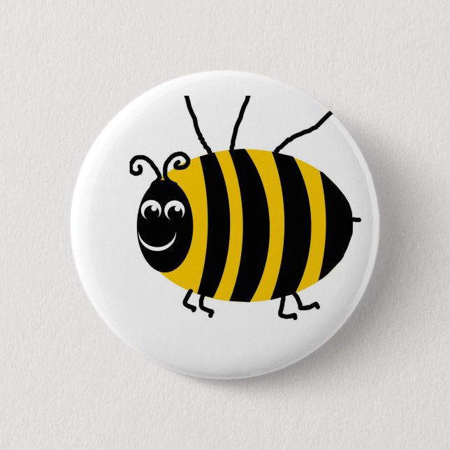 Cute Ladybug Pinback Button (Front)