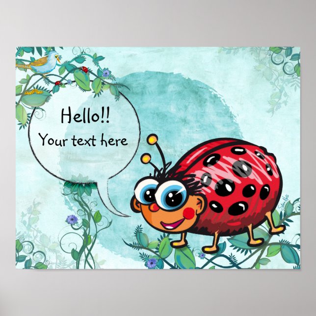 Cute LadyBug Poster (Front)
