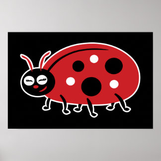 Cute Ladybug Poster