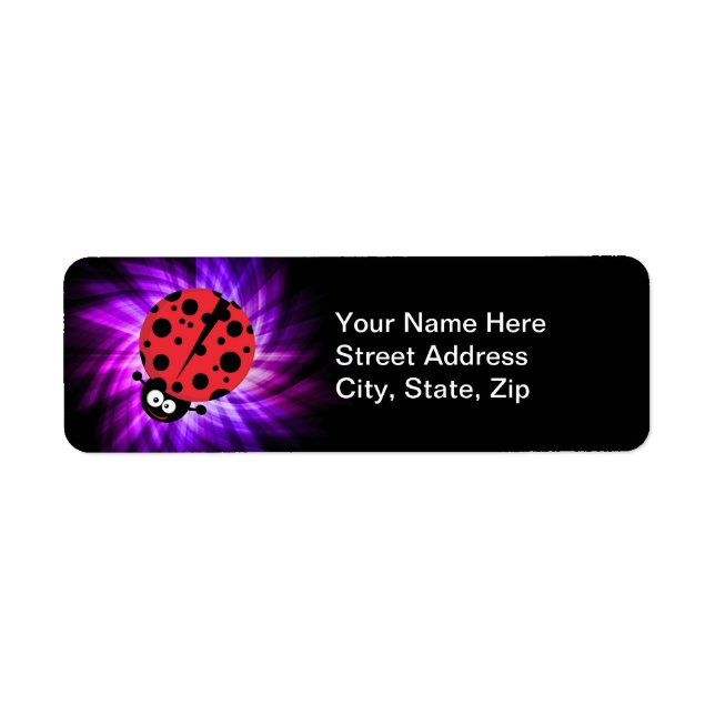 Cute Ladybug; Purple Label (Front)