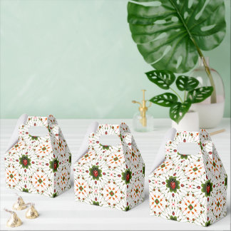 Cute Ladybug Red White Green  Favor Boxes