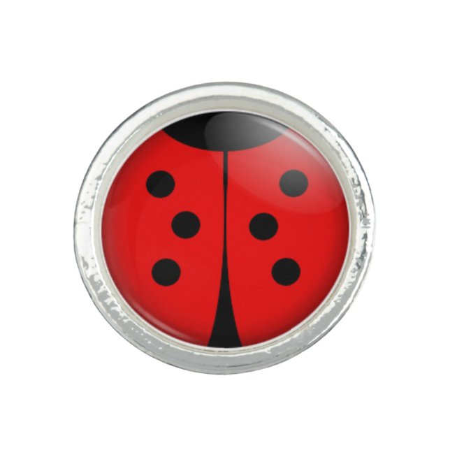 Cute Ladybug Ring (Front)
