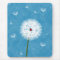 Cute ladybug sitting on top of a dandelion