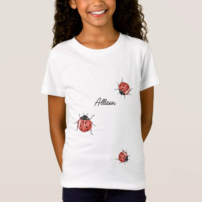 Cute Ladybug  T-Shirt (Front)