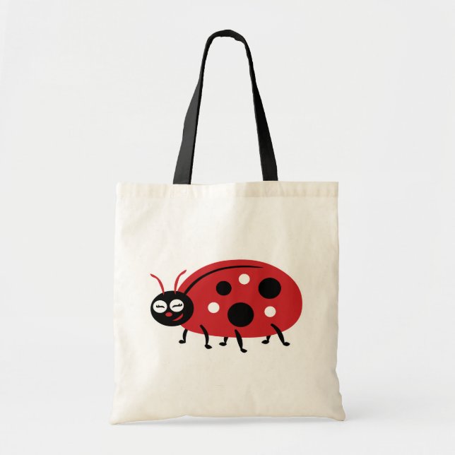 Cute Ladybug Tote Bag (Front)