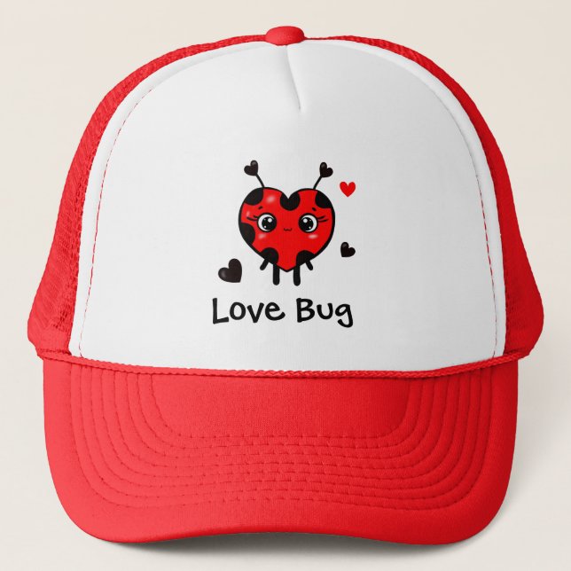 Cute ladybug trucker hat (Front)