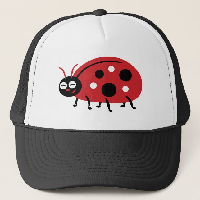 Cute Ladybug Trucker Hat (Front)
