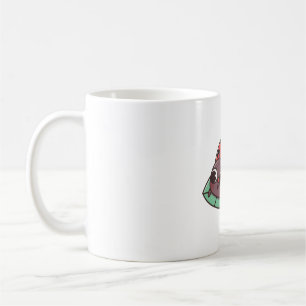 Cute Ladybug With Black Heart Spots Coffee Mug