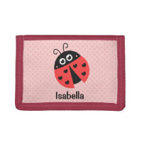 Cute ladybug with Hearts Girls Wallet
