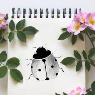 Cute Ladybug Wooden Art Stamp