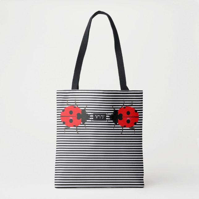 Cute Ladybugs All Over Print Totes (Front)