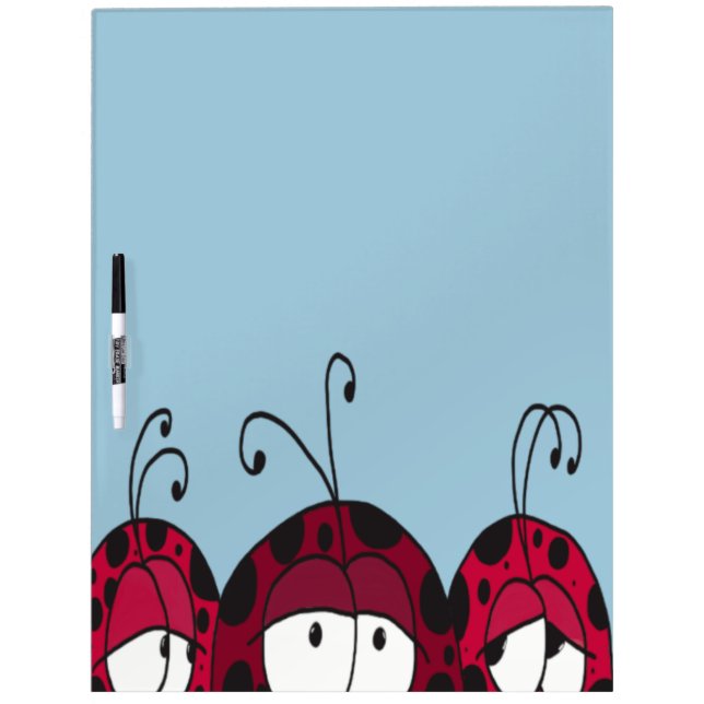Cute Ladybugs Dry Erase Board (Front)