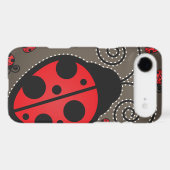 Cute Ladybugs iPhone 4 Case-Mate Tough Case (Back (Horizontal))