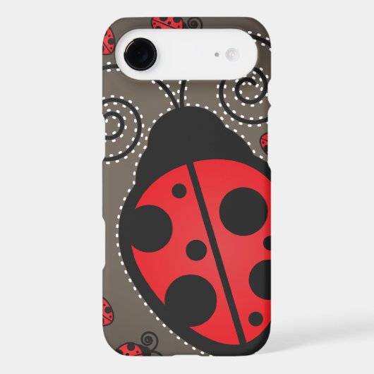 Cute Ladybugs iPhone 4 Case-Mate Tough Case (Back)