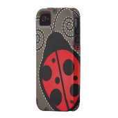 Cute Ladybugs iPhone 4 Case-Mate Tough Case-Mate iPhone Case (Back Left)