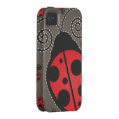 Cute Ladybugs iPhone 4 Case-Mate Tough Case-Mate iPhone Case (Back/Right)
