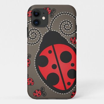 Cute Ladybugs Iphone 5 Case-mate Id Iphone 11 Case by nyxxie at Zazzle