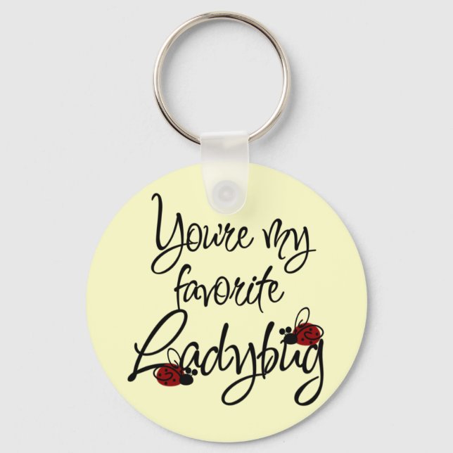 Cute Ladybugs Key Chain (Front)