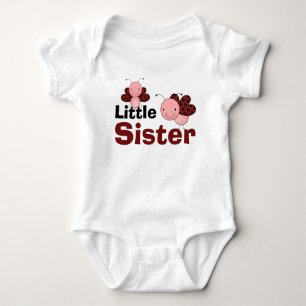 Cute Ladybugs Little Sister Baby Bodysuit