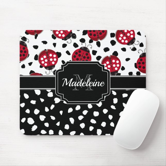 Cute Ladybugs Mouse Pad (With Mouse)