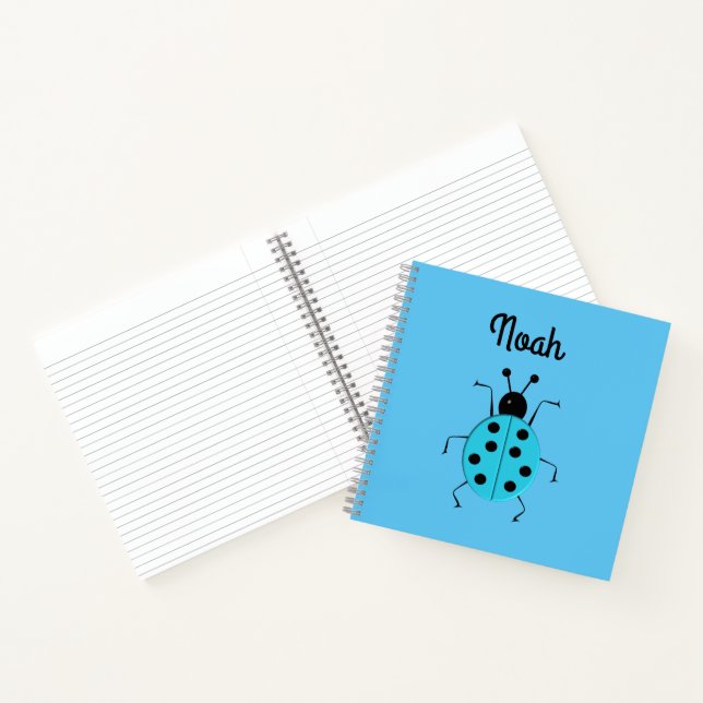 cute ladybugs, personalized  notebook (Inside)