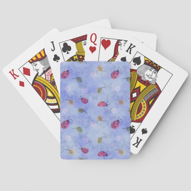 Cute Ladybugs Poker Cards (Back)