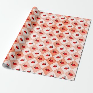 Cute Ladybugs Wrapping Paper
