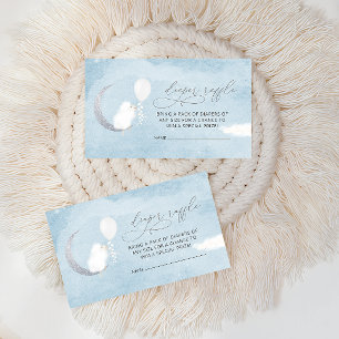 Cute Lamb Baby Shower Diaper Raffle Tickets Enclosure Card