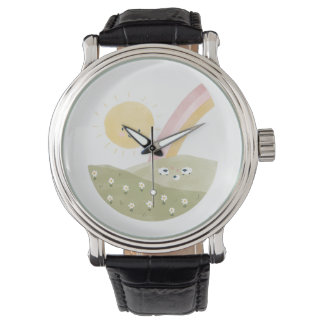 Cute Lamb Baby Watercolor New Baby Watch
