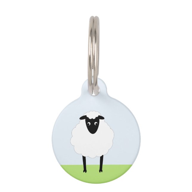 Cute Lamb Cat Tag (Front)