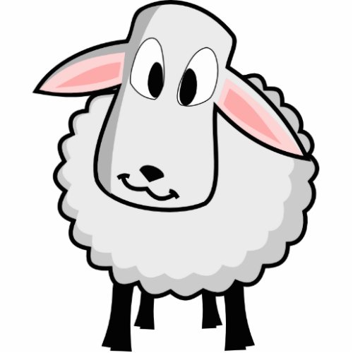 Cute Lamb Cutout