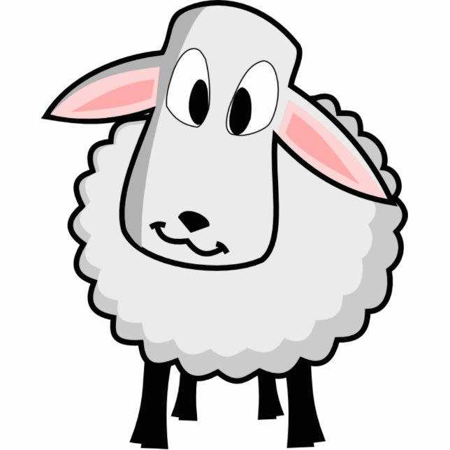 Cute Lamb Cutout (Front)