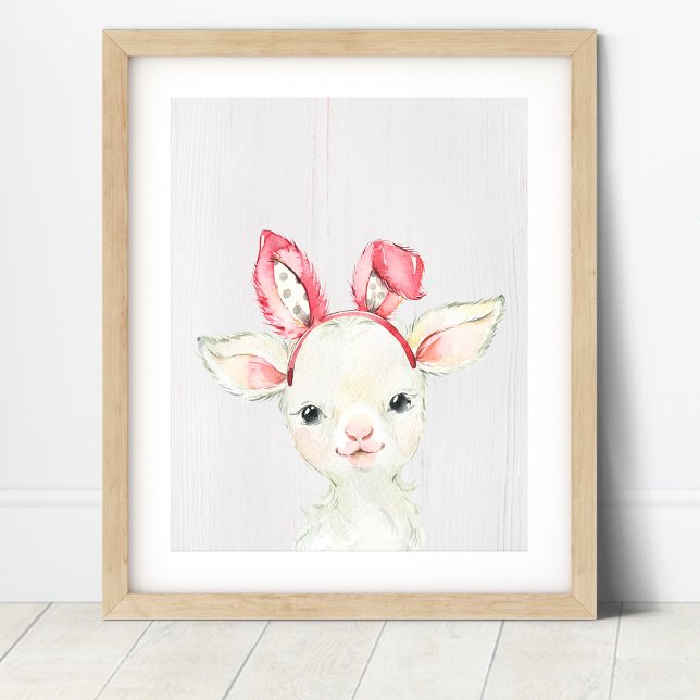 Cute Lamb Farm Nursery Art Print (Creator Uploaded)
