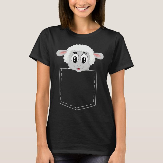 Cute lamb  for children sheep  boys and girls T-Shirt (Front)